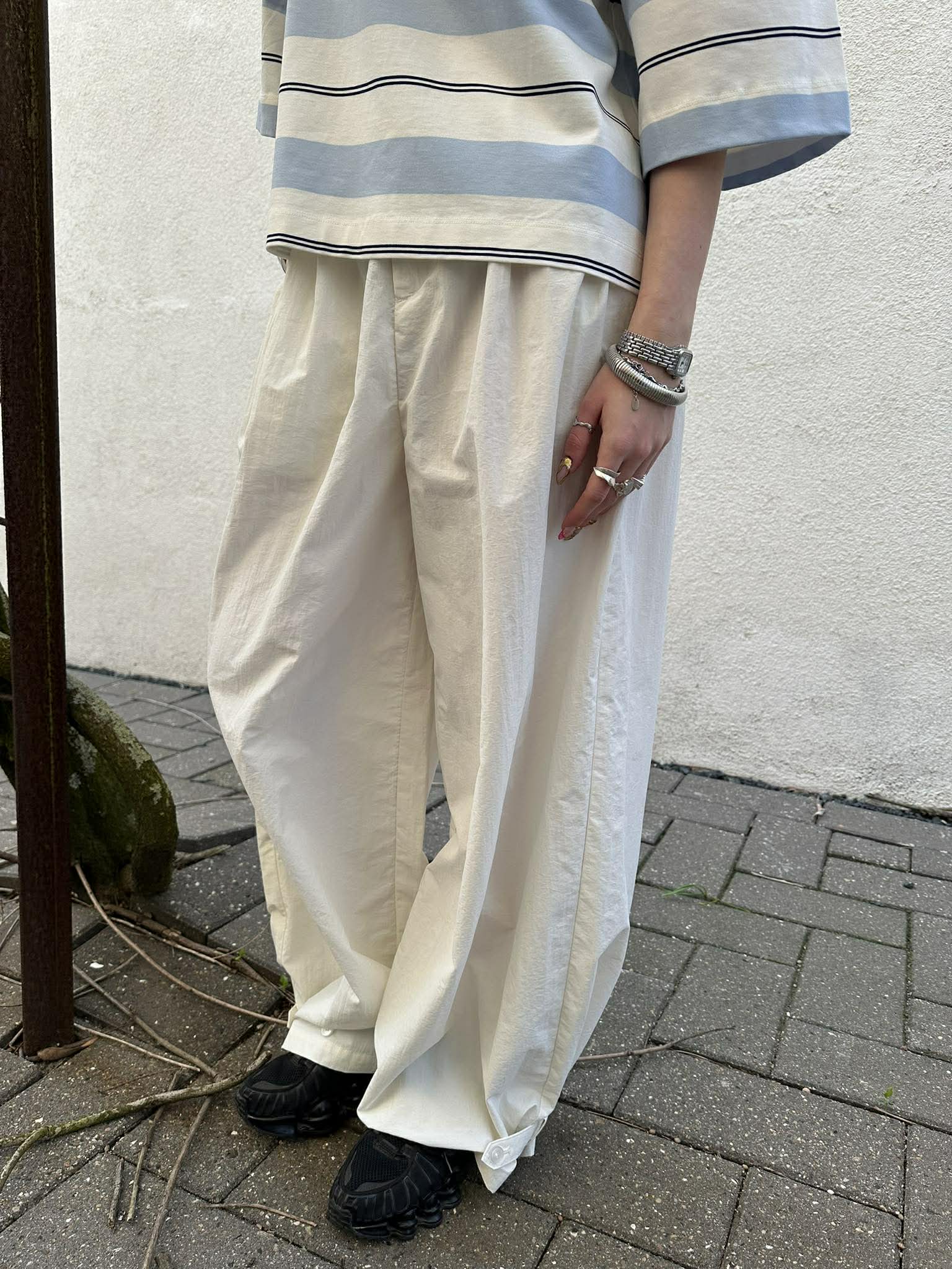 NMELIDE Trousers - Cloud Dancer